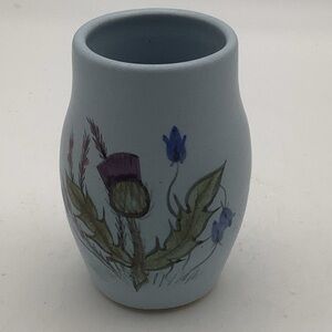 Vintage Buchan Portabello Scotland Thistleware Stoneware Vase
